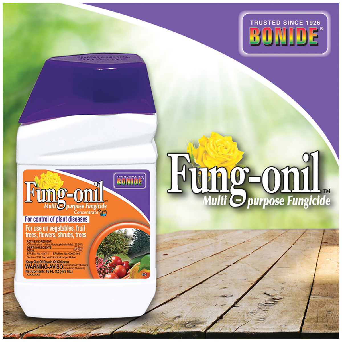 Bonide Fung-onil 880 Fungicide, Liquid, Minimal, White, 1 pt - 4