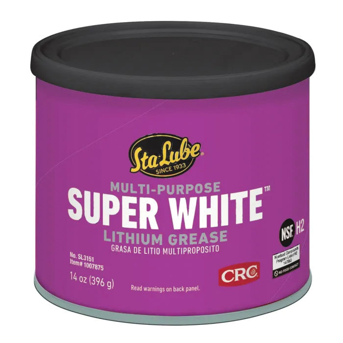 SUPER WHITE SL3151 Lithium Grease, 14 oz Can, White