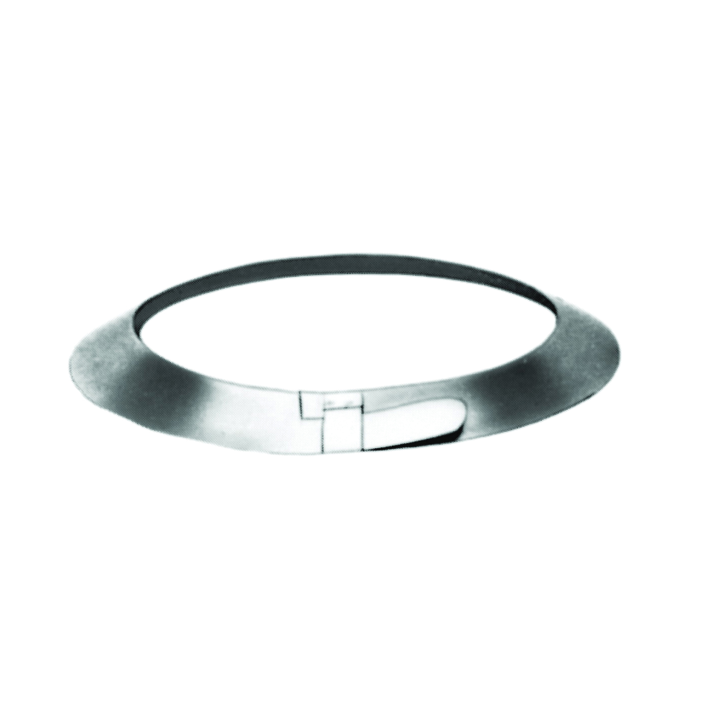 8RSC Storm Collar, Adjustable, Round, Steel, Galvanized, For: Type B Gas Vent Pipe