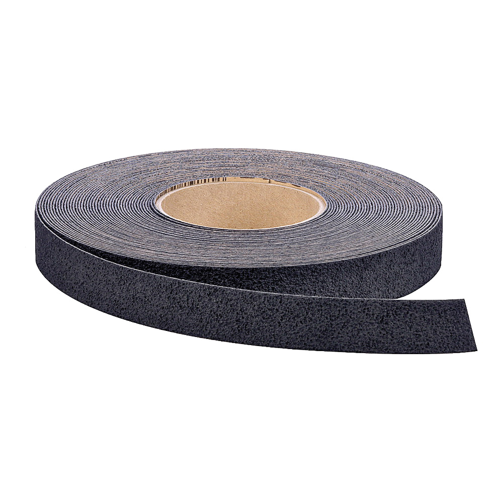 7736 Tread, 60 ft L, 1 in W, Vinyl Backing, Black