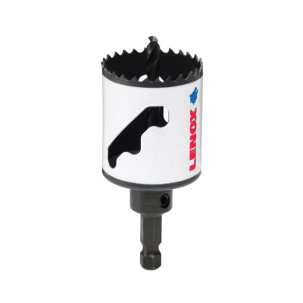 Speed Slot 1772933 Hole Saw, 1-3/4 in Dia, 1-9/16 in D Cutting, 1/4 in Arbor, HSS Cutting Edge