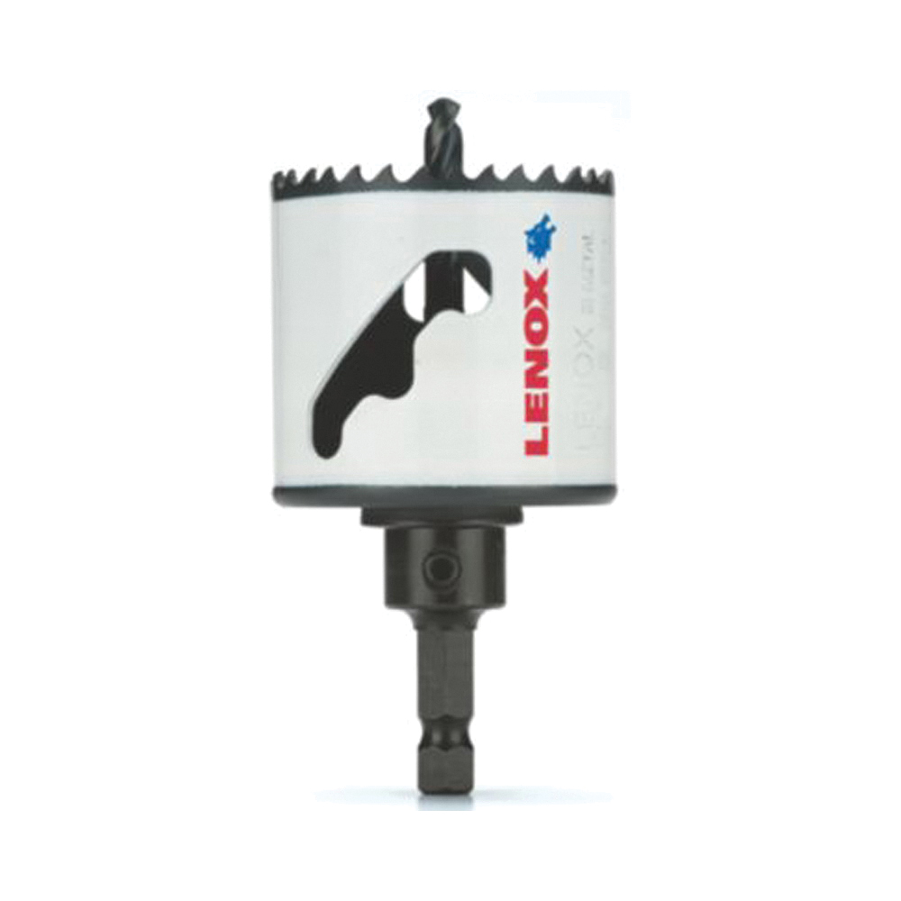 Speed Slot 1772779 Hole Saw, 2 in Dia, 1-9/16 in D Cutting, 1/4 in Arbor, 4/5 TPI, HSS Cutting Edge