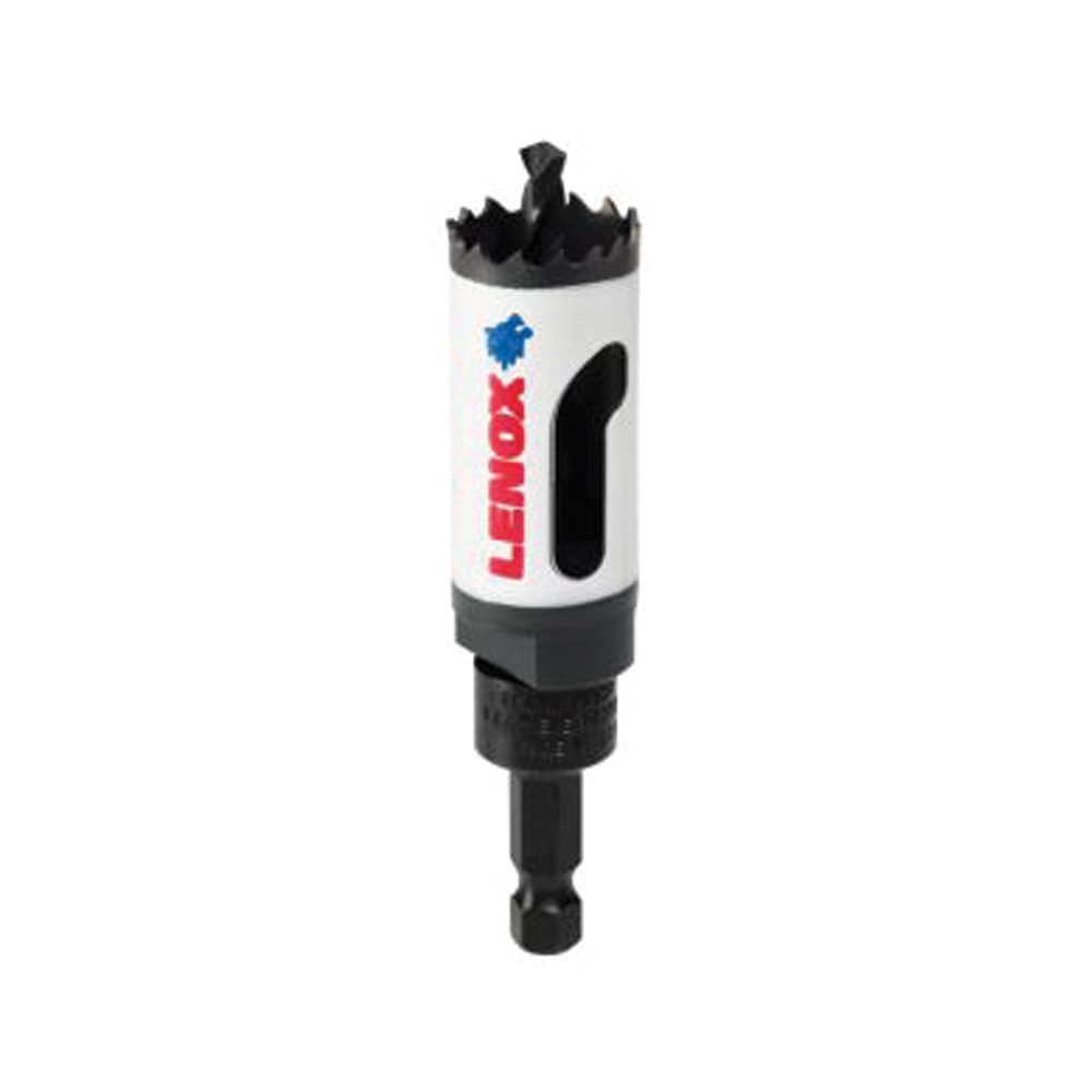 Speed Slot 1772481 Hole Saw, 1 in Dia, 1-9/16 in D Cutting, 1/4 in Arbor, HSS Cutting Edge