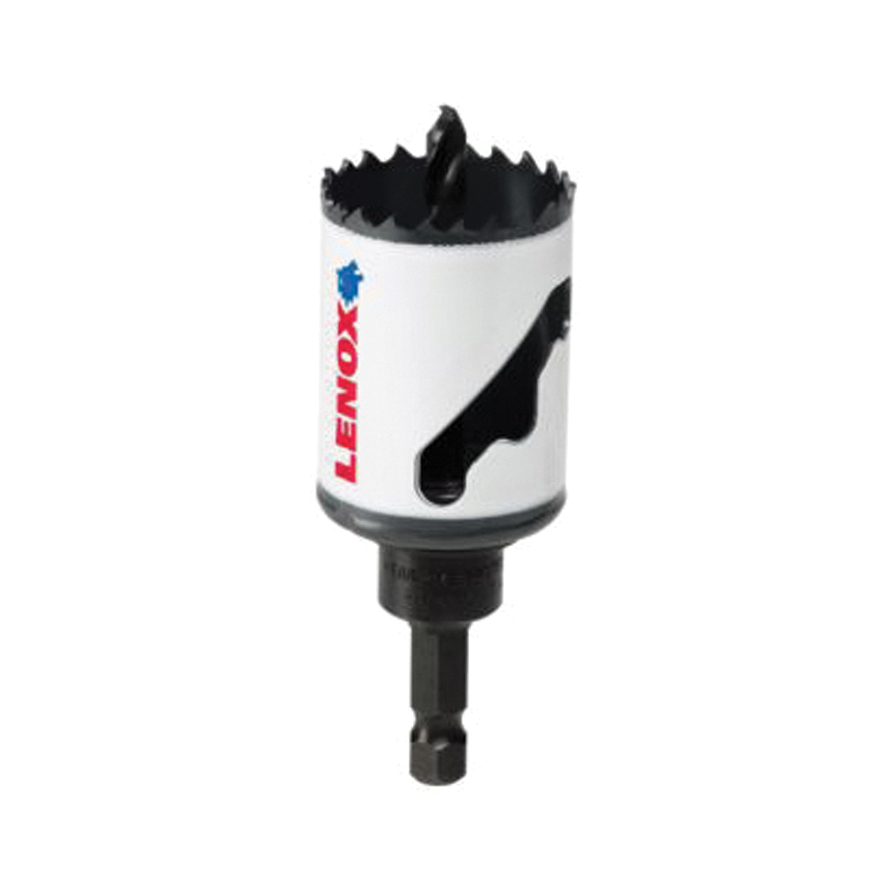 Speed Slot 1772729 Hole Saw, 1-1/2 in Dia, 1-9/16 in D Cutting, 1/4 in Arbor, HSS Cutting Edge