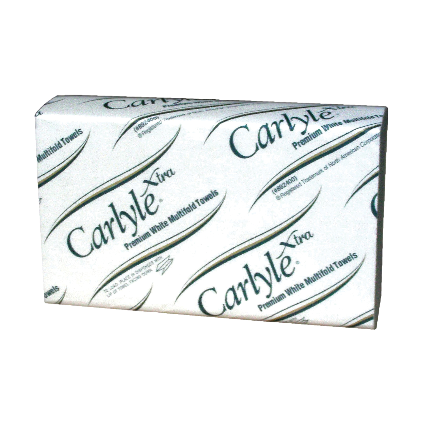 892400 Towel, 9.4 in L, 9.3 in W, White