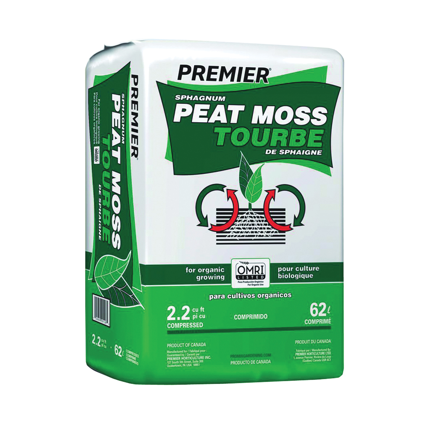 0128P Peat Moss, 2.2 cu-ft Bale
