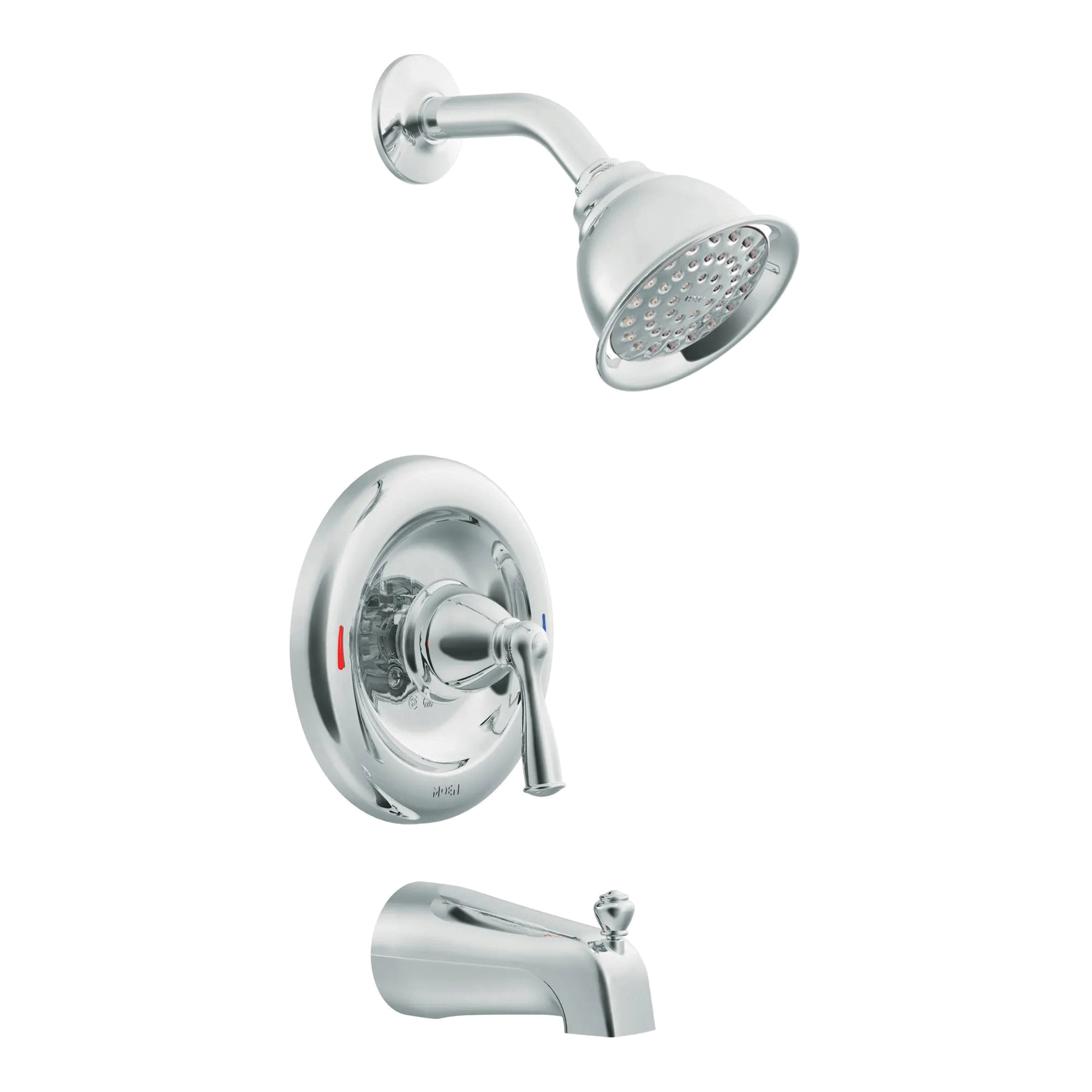 Banbury Series 82910 Tub and Shower Faucet, Standard Showerhead, 1.75 gpm Showerhead, 1-Spray Setting, 1-Handle