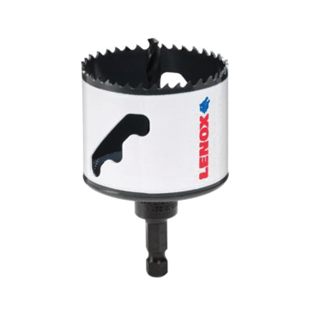 Speed Slot 1772954 Hole Saw, 2-1/2 in Dia, 1-1/2 in D Cutting, 2L, 3L, 6L, 7L Arbor, HSS Cutting Edge