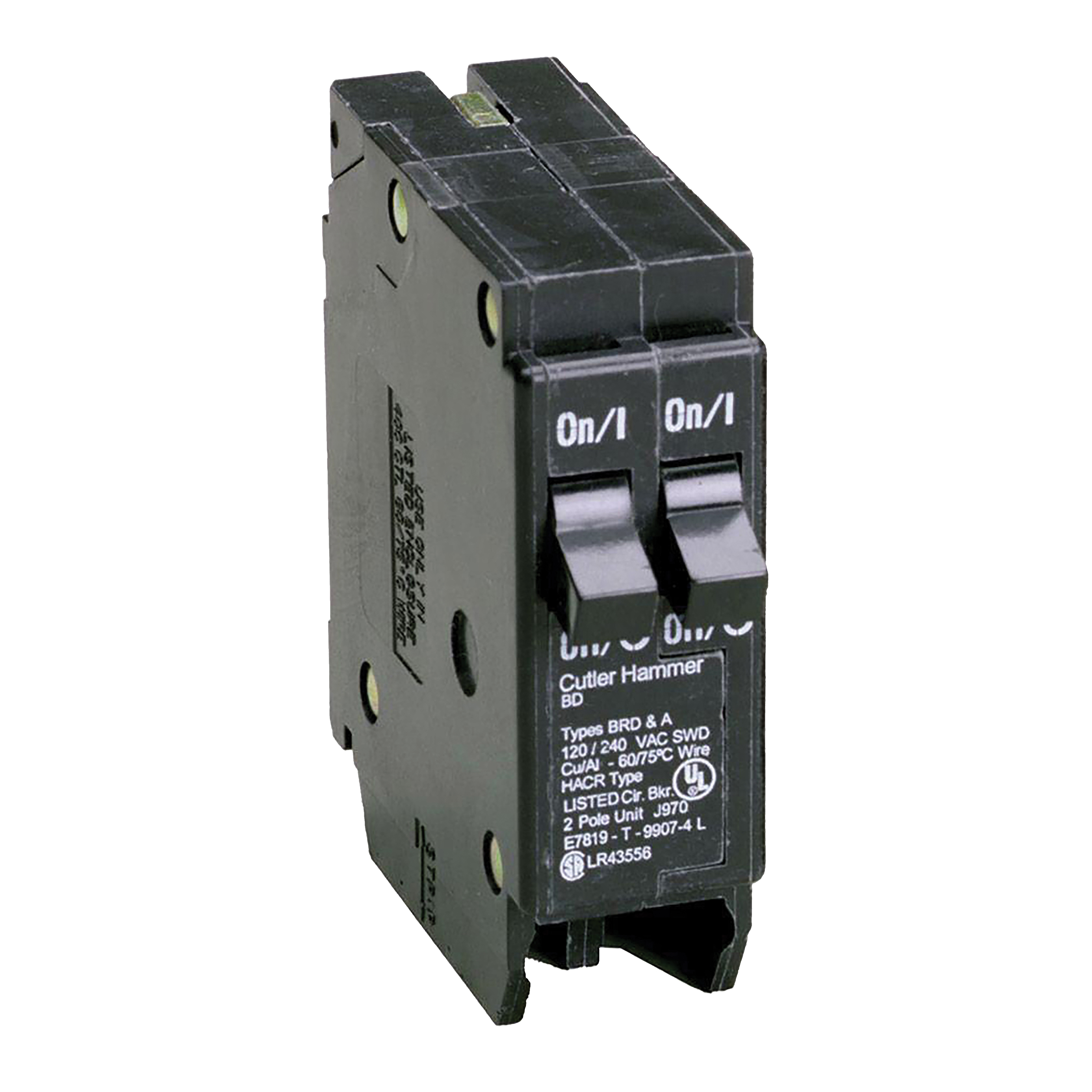 BD2020 Circuit Breaker with Rejection Tab, Duplex, Type BD, 20 Amp, 1 -Pole, 120 V, Instantaneous Trip