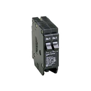 BD2030 Circuit Breaker with Rejection Tab, Duplex, Type BD, 20/30 A, 1-Pole, 120 V, Instantaneous Trip