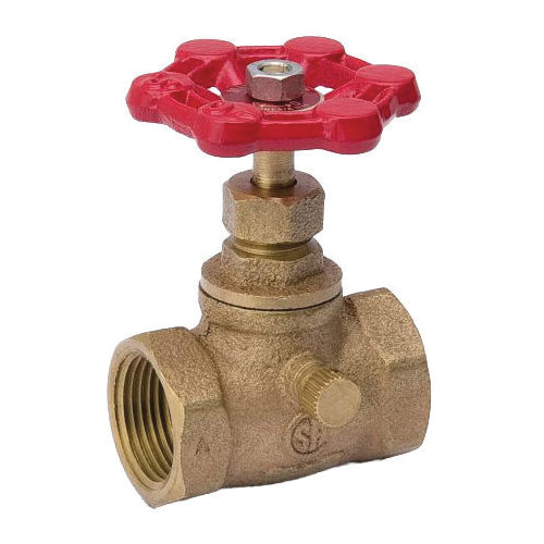 ProLine Series 105-103NL Stop and Waste Valve, 1/2 in Connection, FIP, 125 psi Pressure, Brass Body