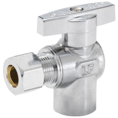 Southland 190-432HC Stop Valve, 1/2 x 3/8 in Connection, Compression x Sweat, 125 psi Pressure, Brass Body