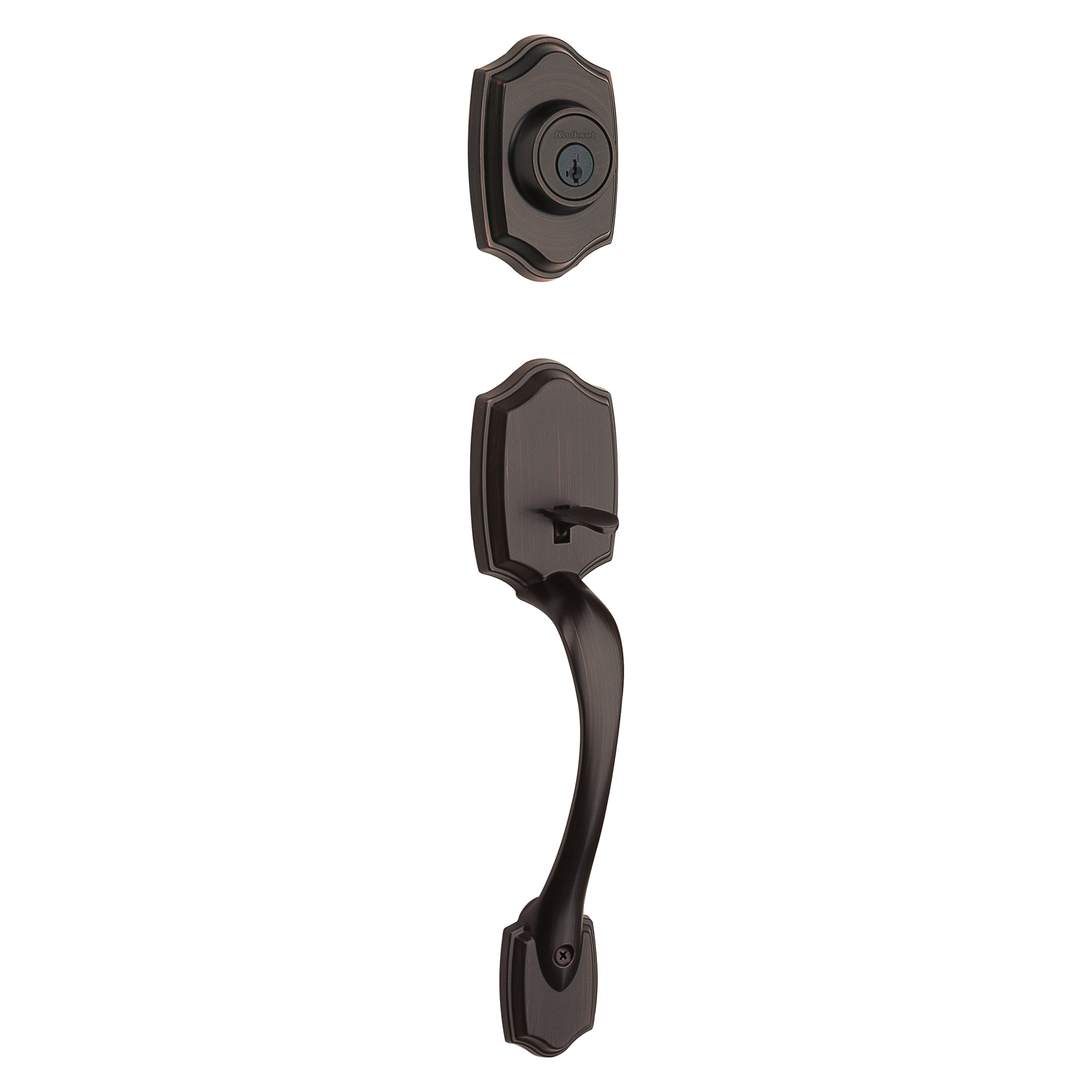 Kwikset 96870-100 Combination Lockset, Venetian Bronze, Knob Interior Handle, 3 Grade, Re-Key Technology: SmartKey