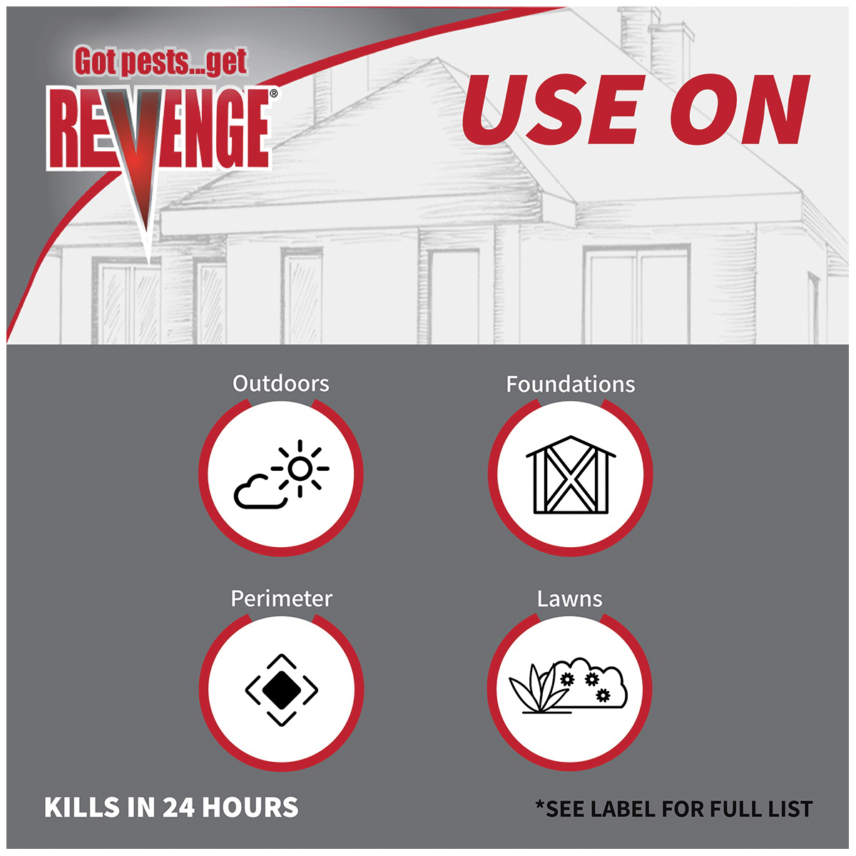 Bonide REVENGE 45602 Ant Killer, Granular, 1.5 lb Bottle