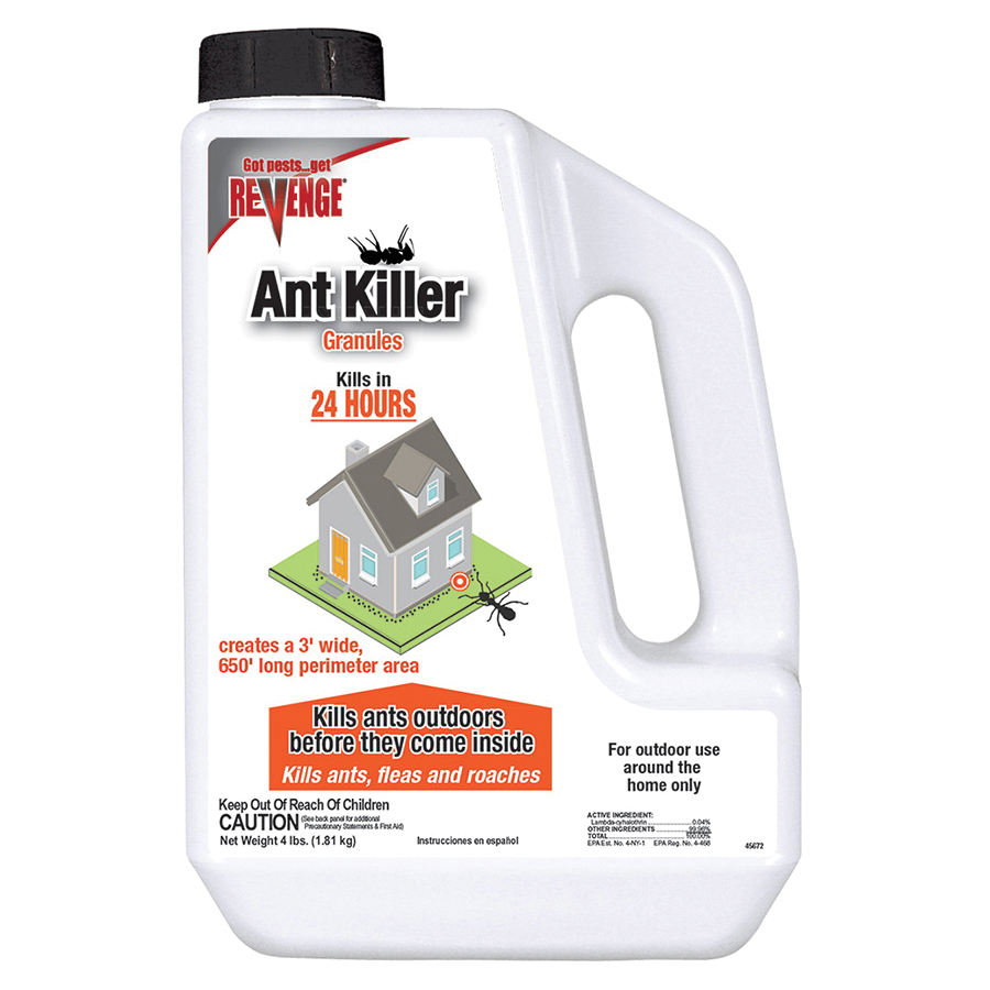 REVENGE 45672 Ant Killer Granules, Solid, 4 lb Jug