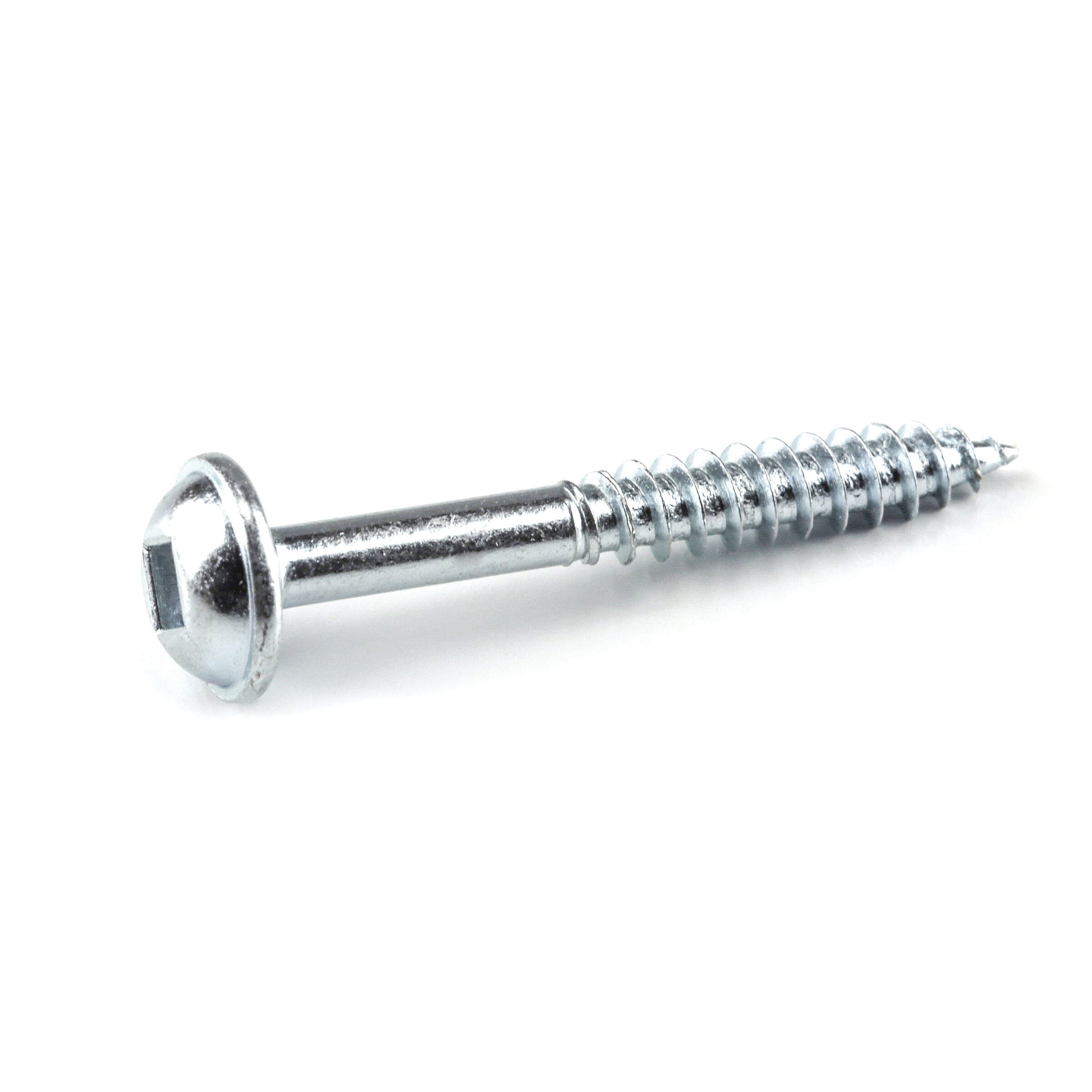 SML-F125-100 Pocket-Hole Screw, #7 Thread, 1-1/4 in L, UNF Thread, Maxi-Loc Head, Square Drive, Carbon Steel
