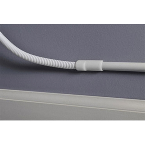Wiremold CordMate CM61 Split Tubing, 3/8 in Cable, For: 3/8 in Tubing with a CordMate Channel, 5 ft L, Plastic, White