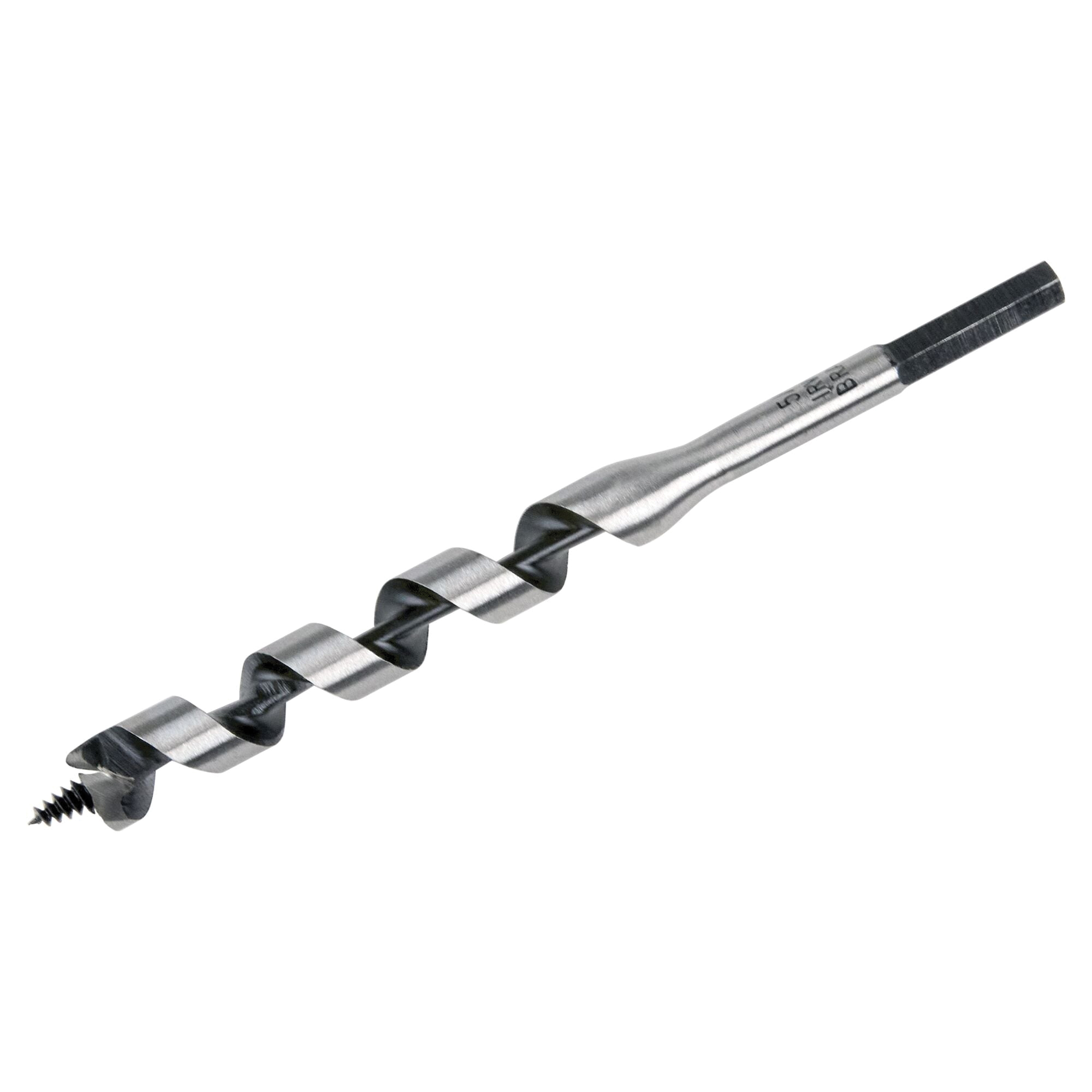 I-100 Series 49910 Power Drill Auger Bit, 5/8 in Dia, 7-1/2 in OAL, Solid Center Flute, 1-Flute, Hex Shank