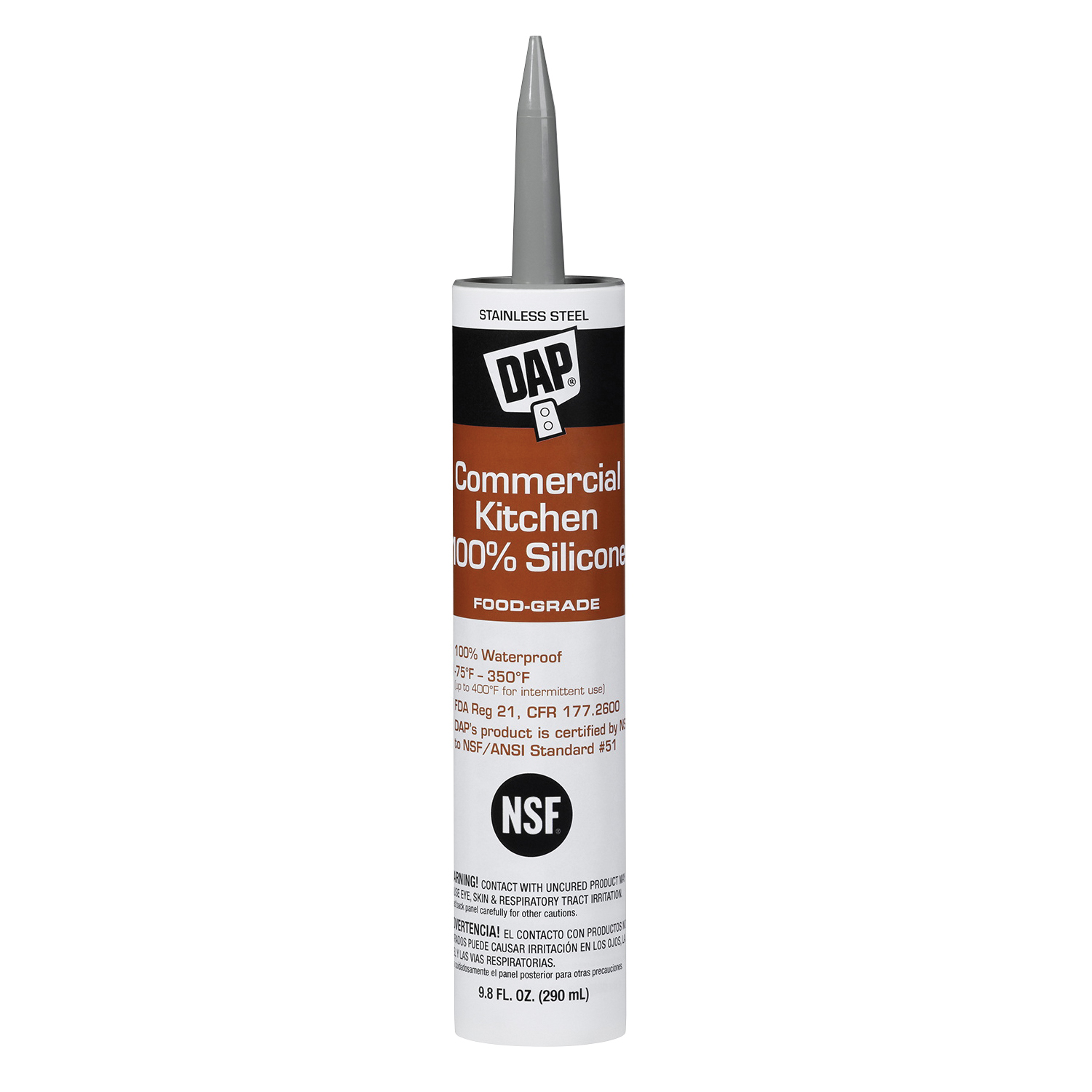 DAP 08641 Window and Door Sealant, Clear, -40 to 400 deg F, 9.8 fl-oz Cartridge