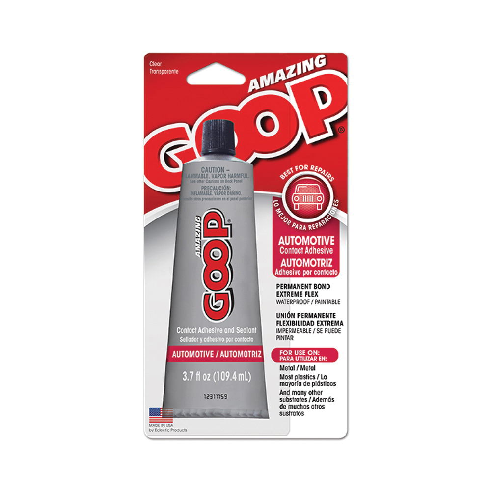 160012 Automotive Adhesive, Liquid, Clear, 3.7 oz Tube