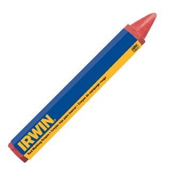 Irwin 66404 Permanent Lumber Crayon, Black, 1/2 in Dia, 4-1/2 in L - 1
