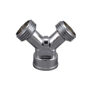 PP850-1 Y-Connector, Metal, Chrome, For: Standard Hose Coupling