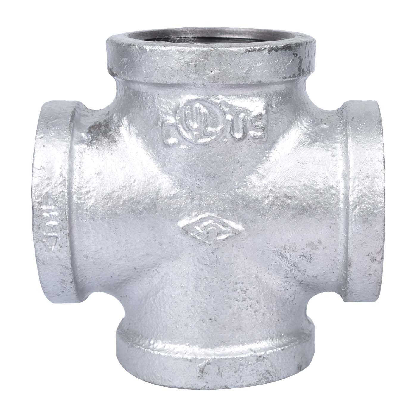 PPG180-32 Pipe Cross, 1-1/4 in, Female, Iron, 40 Schedule, 300 psi Pressure