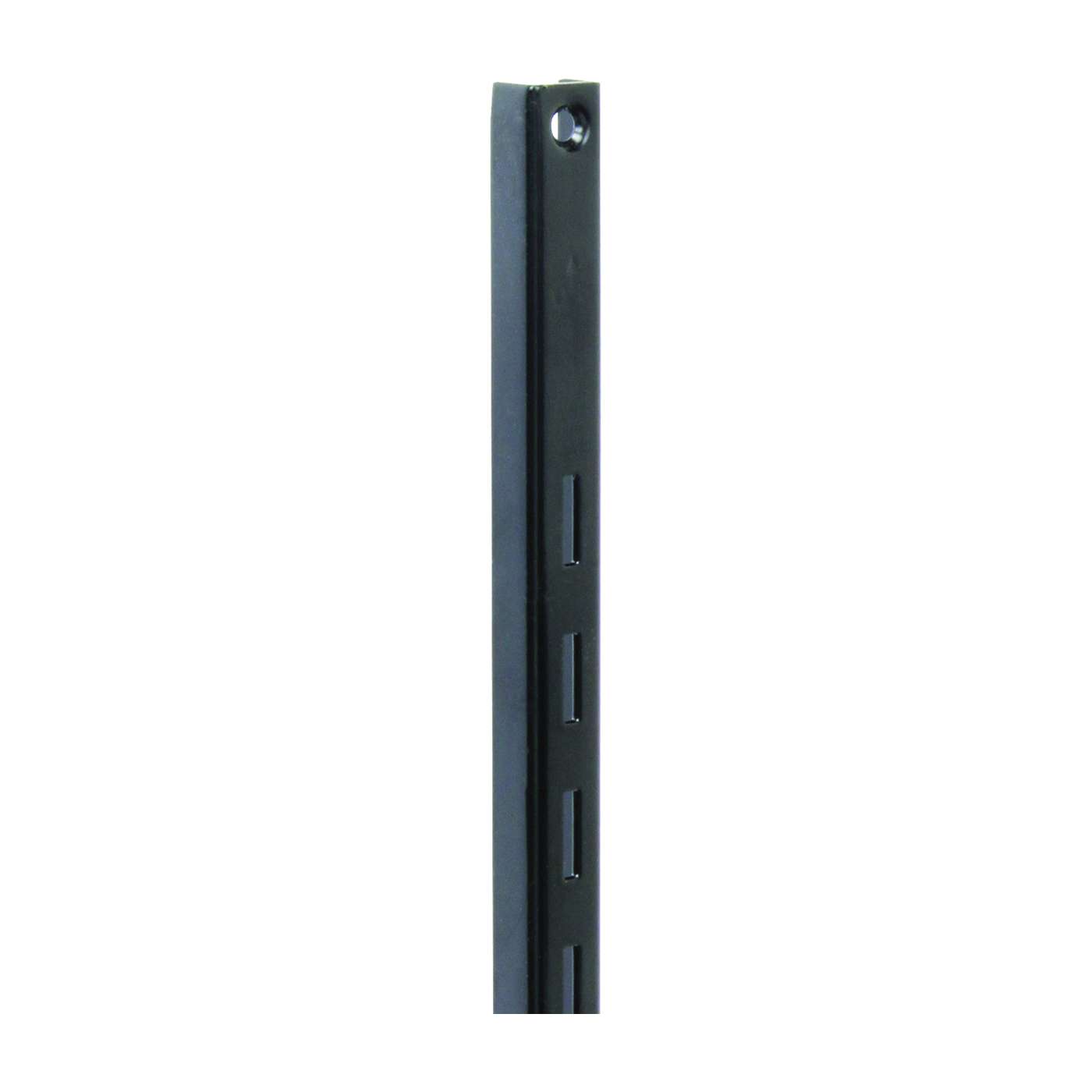 80 80 BLK 72 Shelf Standard, 320 lb, 16 ga Thick Material, 5/8 in W, 72 in H, Steel, Black