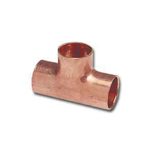 111R Series 32974 Reducing Pipe Tee, 2 x 2 x 1-1/2 in, Sweat, Copper