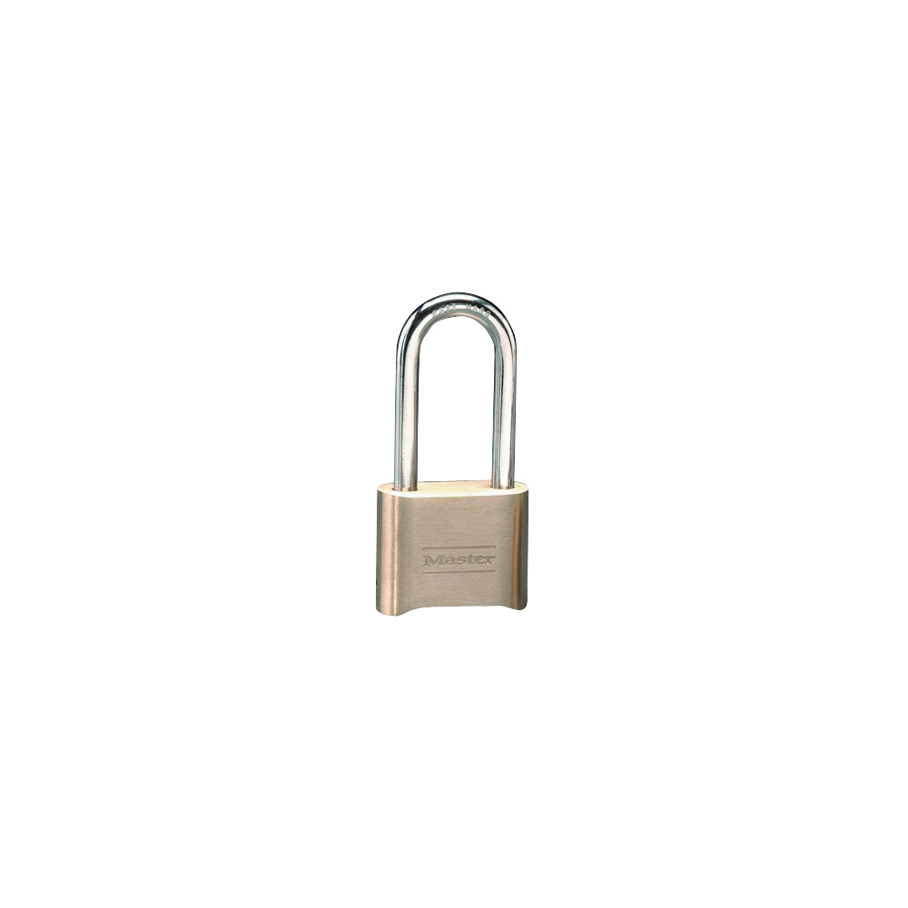 Shackle Brass Finish Master Lock 175DLH Set Your Own Combination Padlock 2-1/4 in 
