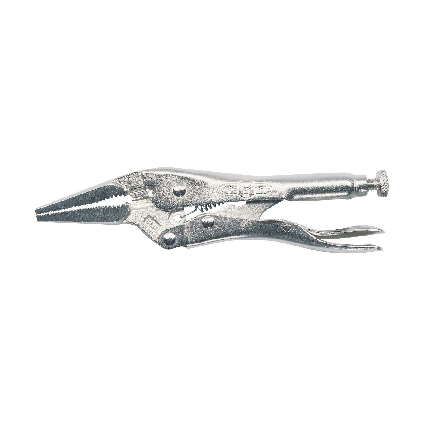 Original 1502L3 Locking Pliers with Wire Cutter, 9 in OAL, 2-3/4 in Jaw Opening, Plain Grip Handle, 3/16 in W Jaw
