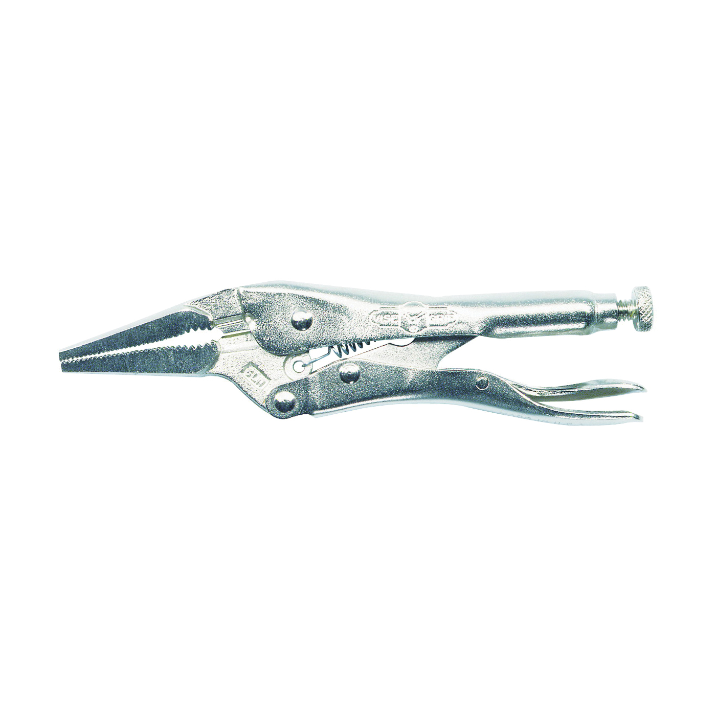 Original 1602L3 Locking Pliers with Wire Cutter, 4 in OAL, 1-1/2 in Jaw Opening, Plain Grip Handle, 1/4 in W Jaw