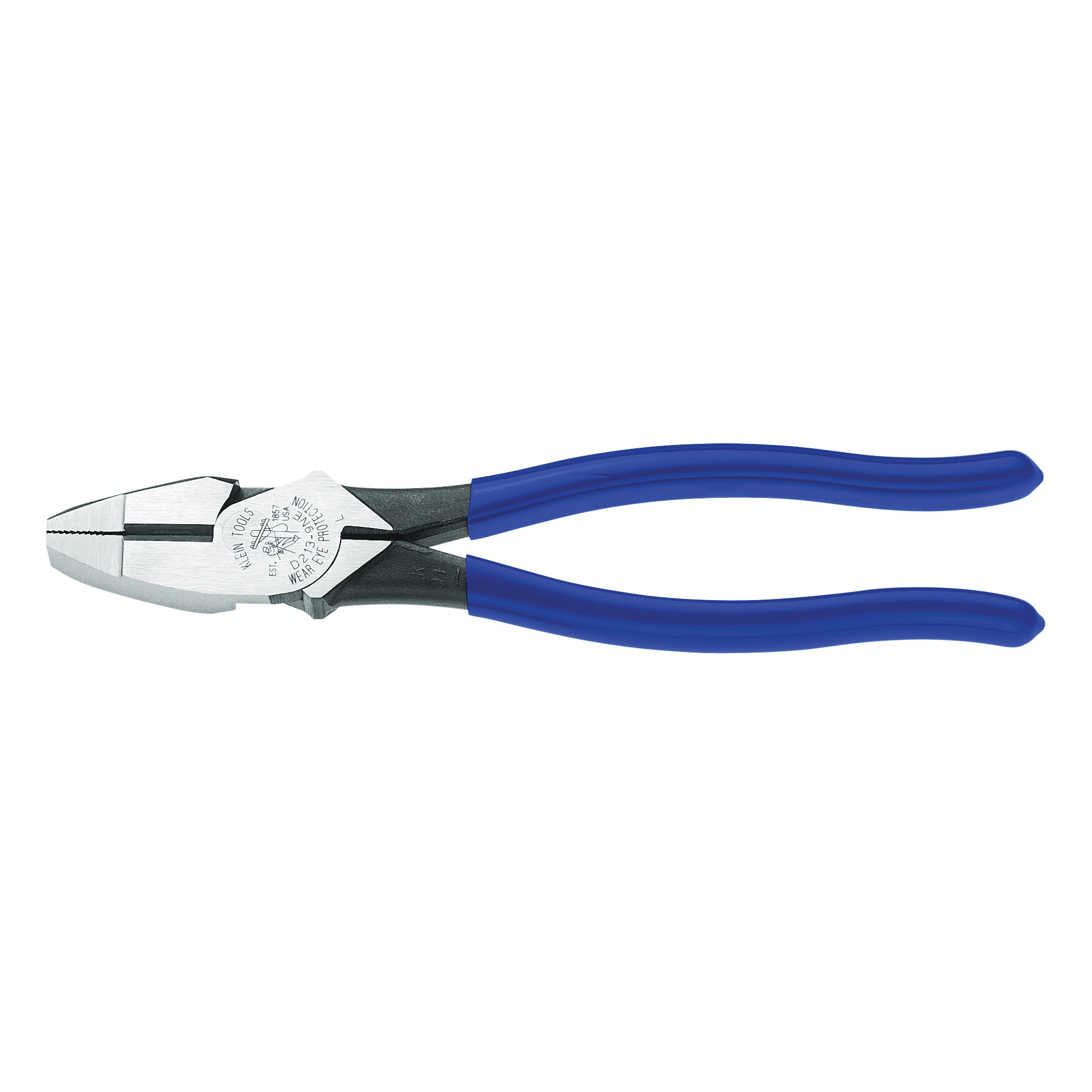 D213-9NE Cutting Plier, 9-3/8 in OAL, 1-3/8 in Cutting Capacity, 1-3/8 in Jaw Opening, Dark Blue Handle