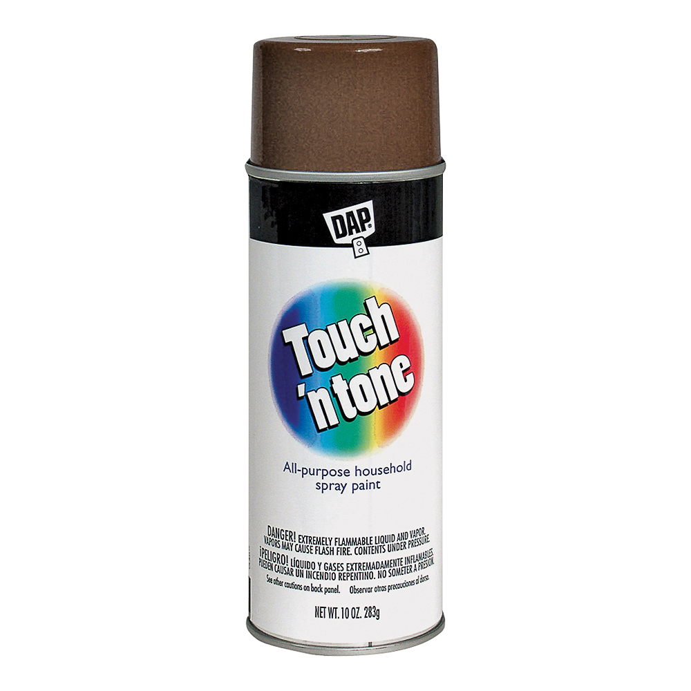 55277830 Spray Paint, Gloss, Leather Brown, 10 oz, Can