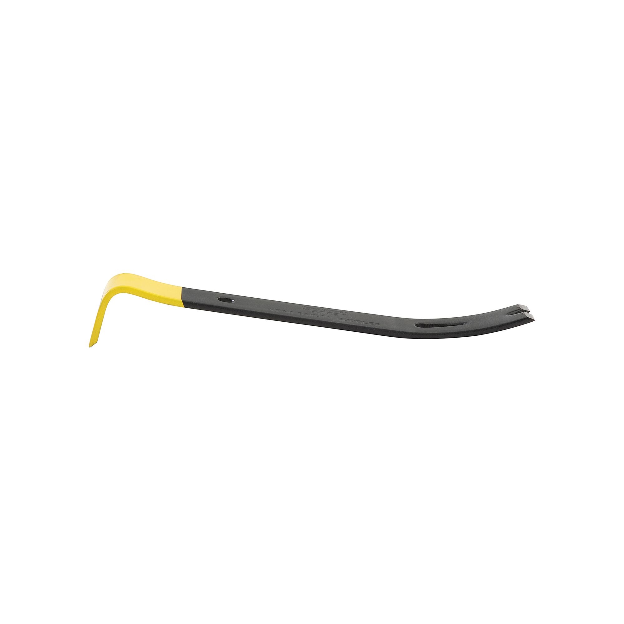 Wonder Bar II 55-045 Pry Bar, 7 in L, Beveled Tip, 1-3/4 in Claw Blade Width Tip, HCS, Black/Yellow