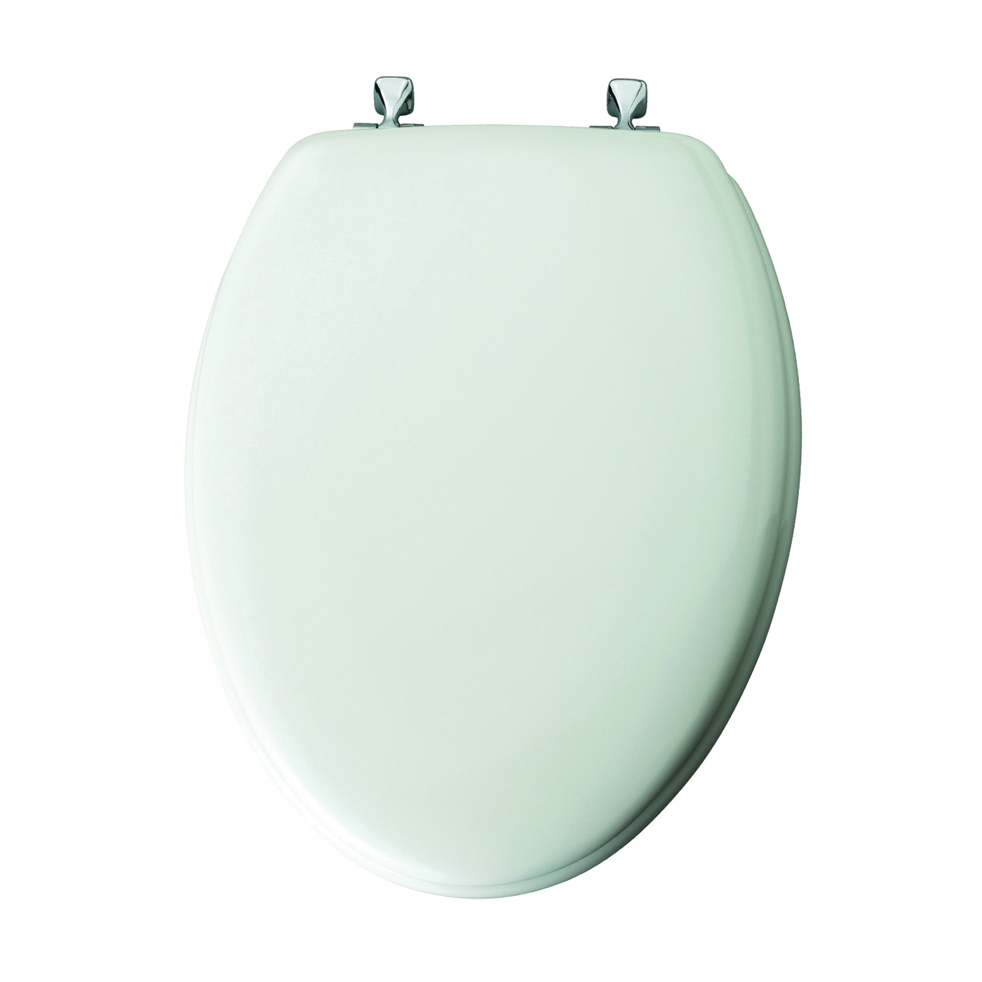 144CP-000 Toilet Seat, Elongated, Molded Wood, White