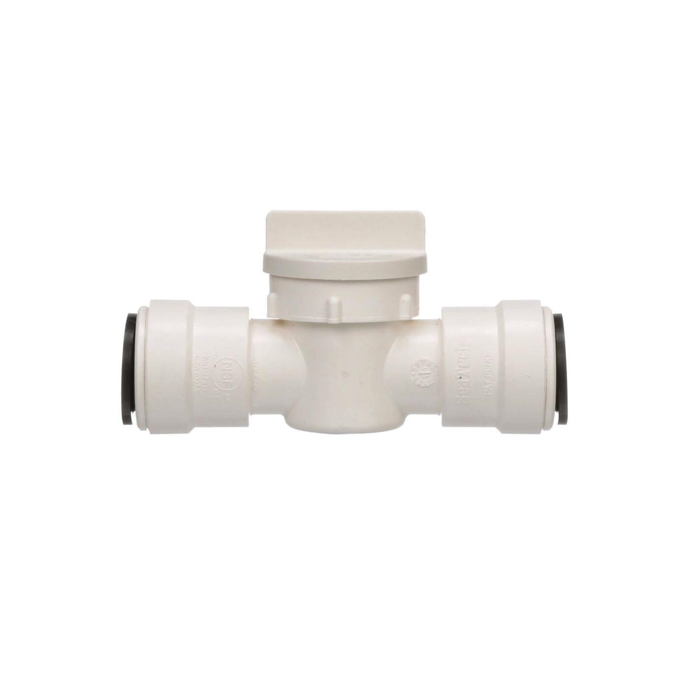 3539-10/P-650 Stop Valve, 1/2 in Connection, Push Fitting, 250 psi Pressure, Plastic Body