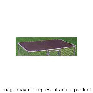 DKTB10608 Kennel Shade Top, 6 ft L x 8 ft W Modular, Polypropylene, Black