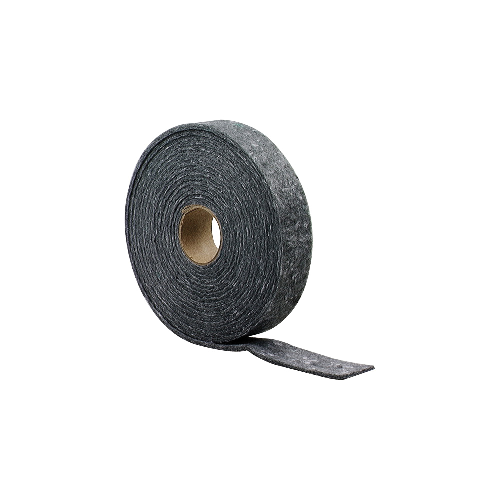 M-D 03335 Weatherstrip, 5/8 in W, 3/16 in Thick, 17 ft L, Felt Cloth, Gray - 1