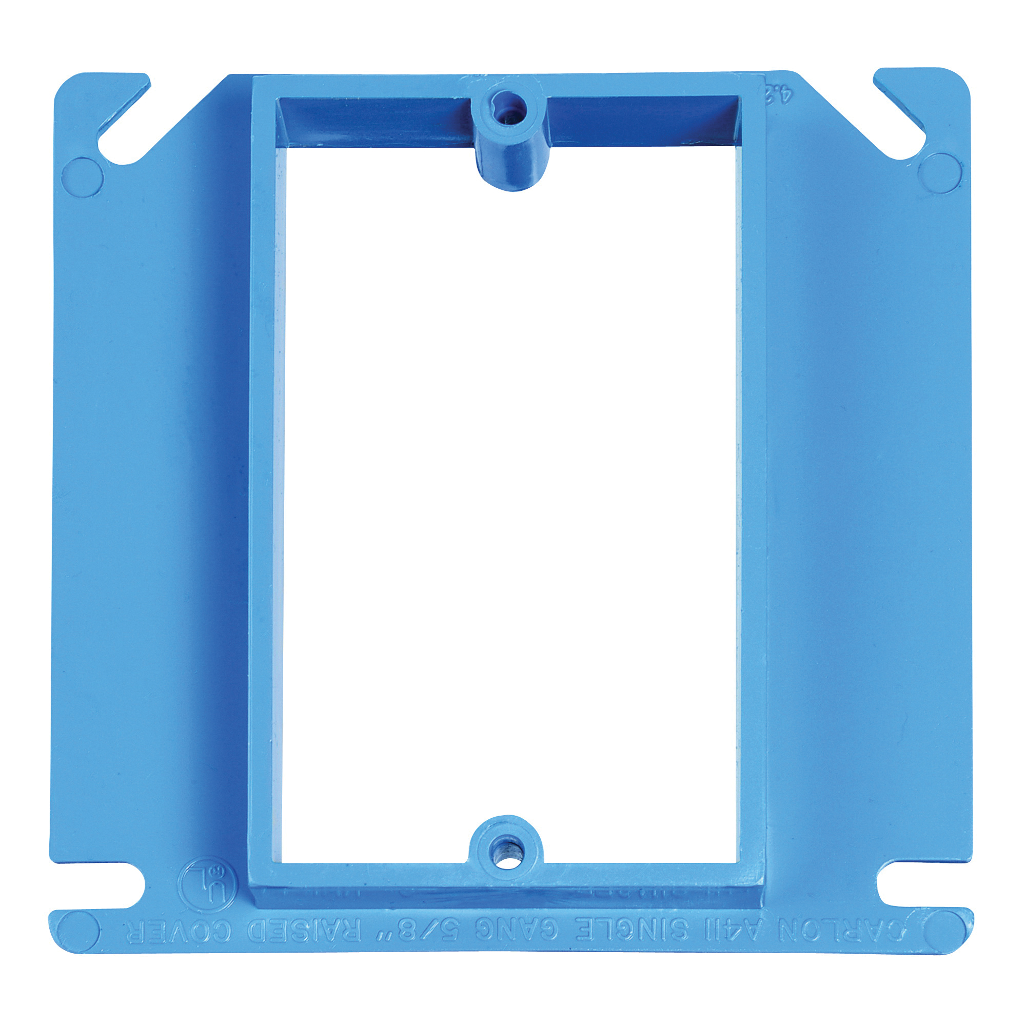 A410R-CAR Electrical Box Cover, 4 in L, 4 in W, Square, PVC (Plastic), Blue