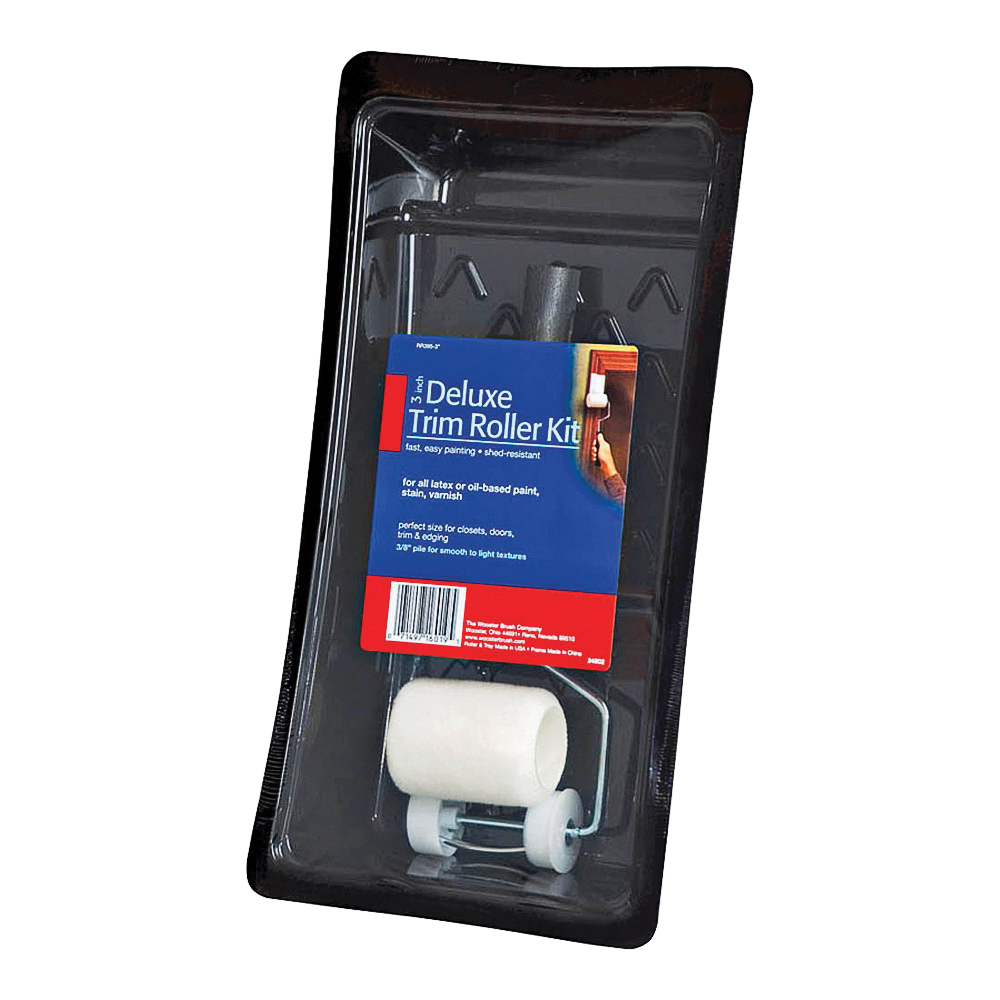 SUPER DOO-Z RR395-3 Trim Roller Kit, Deluxe, Semi-Smooth Surface, Plastic, 3-Piece