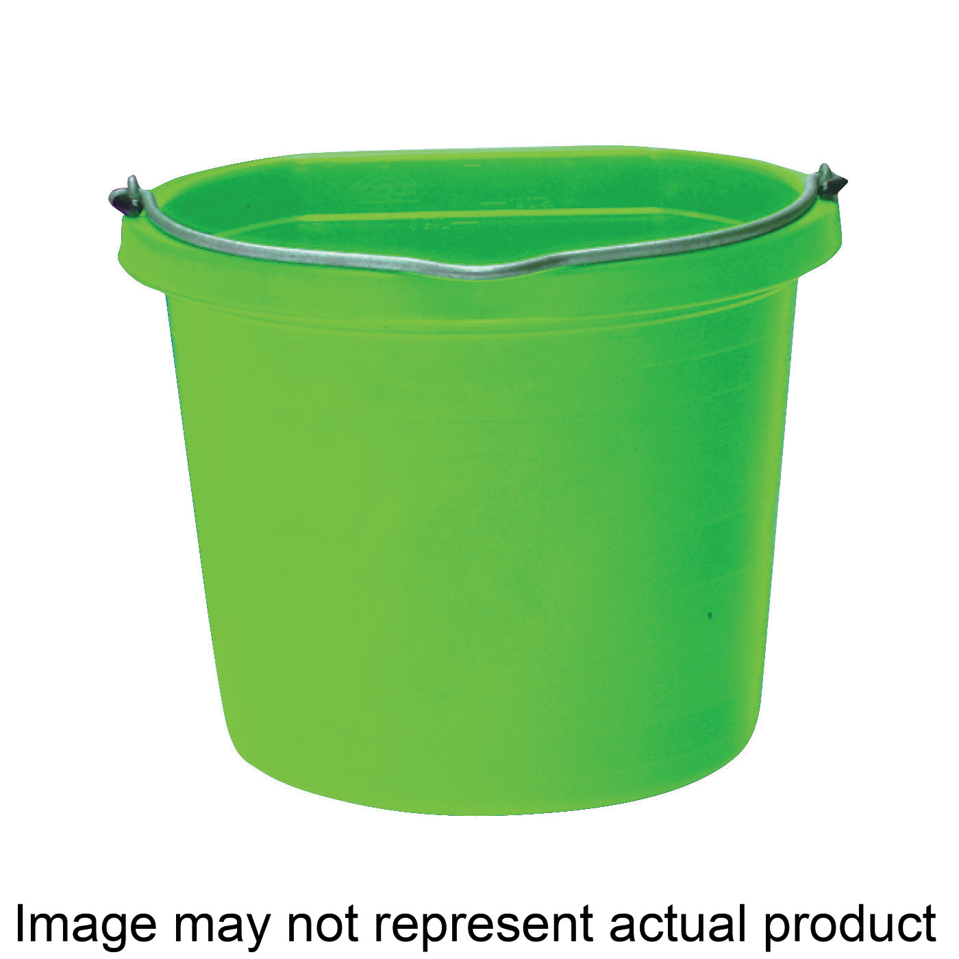 1302043 Bucket, 20 qt Volume, 2-Compartment, Polyethylene Resin, Green