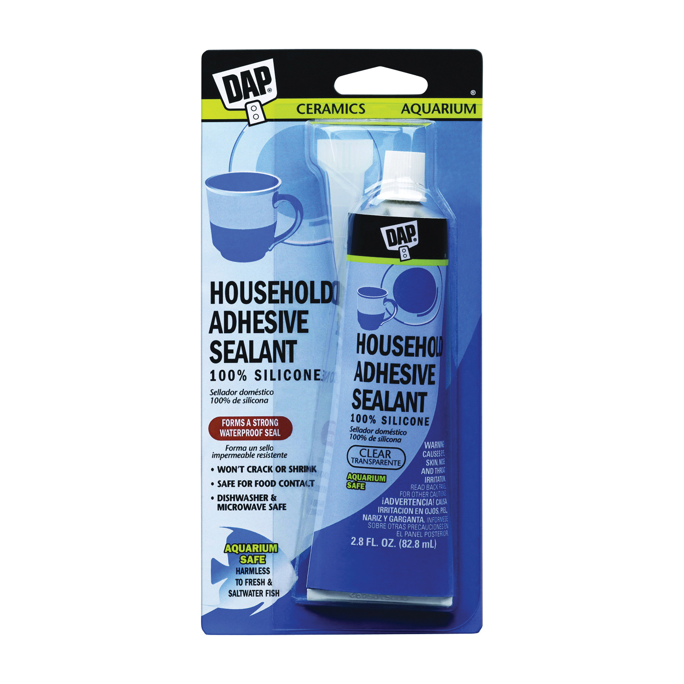 7079800755 Adhesive Sealant, Clear, 2.8 oz Tube