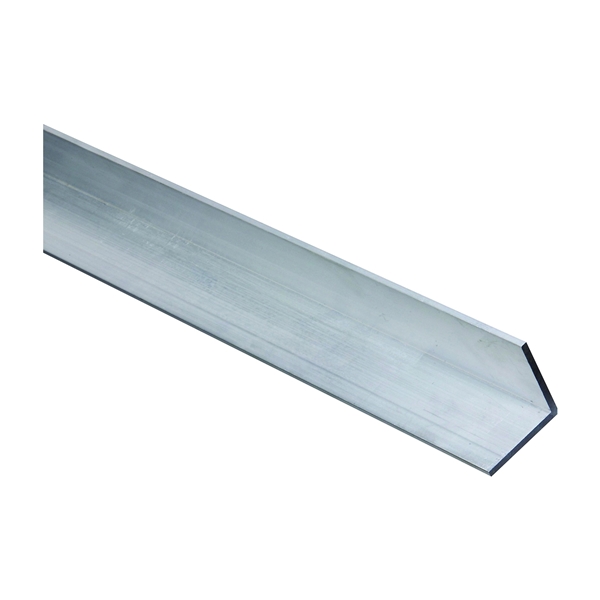 4204BC Series N258-384 Angle Stock, 1-1/2 in L Leg, 96 in L, 1/8 in Thick, Aluminum, Mill