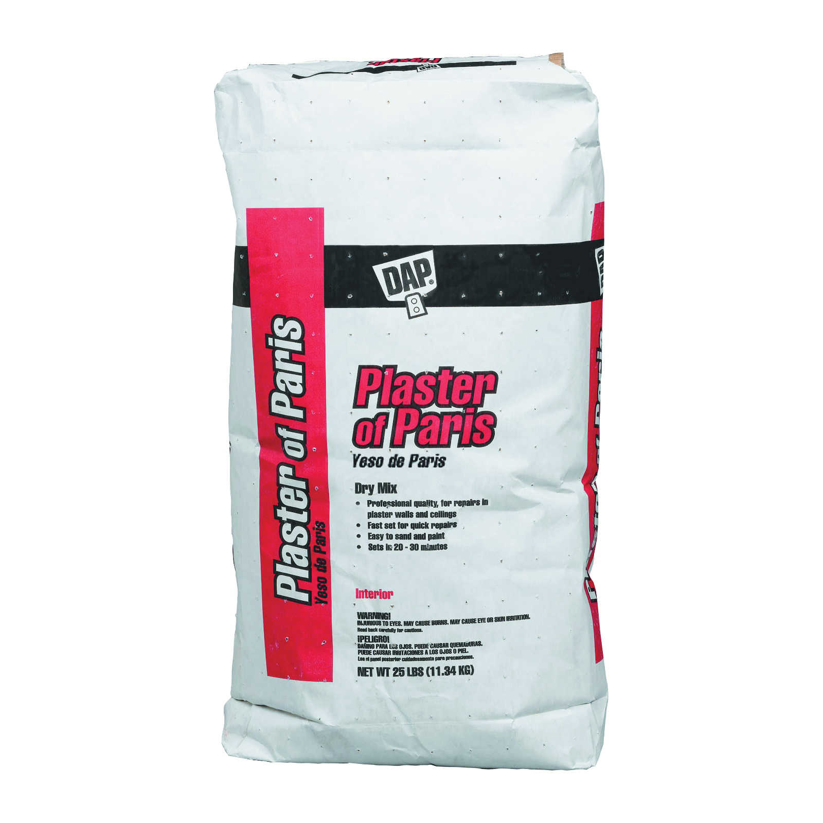10312 Plaster of Paris, Powder, White, 25 lb Bag