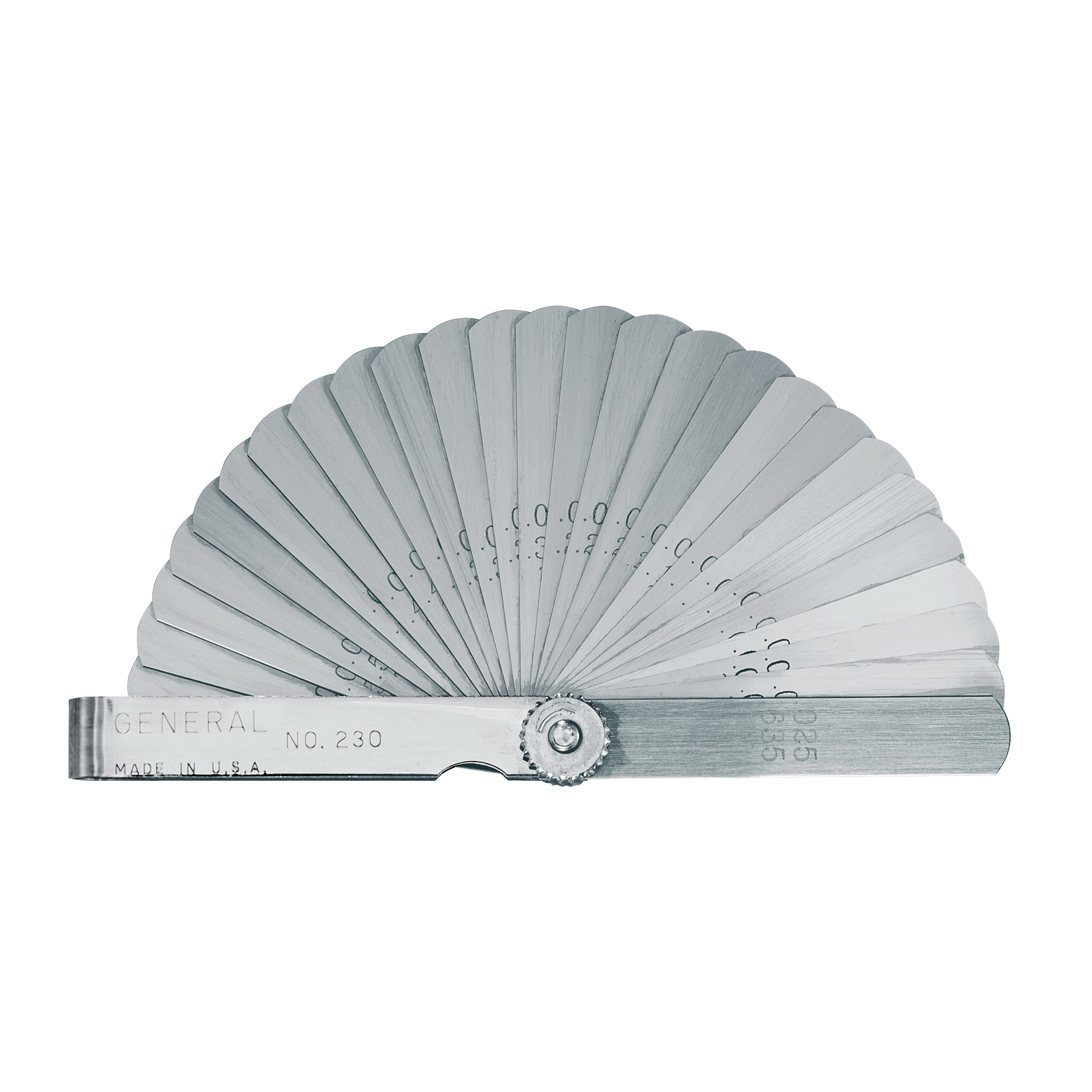 230 Leaf Feeler Gauge, Functions: Inch, Metric, Steel