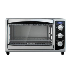 Black+Decker TO1675B Toaster Oven, 1500 W, 6-Slice, Stain
