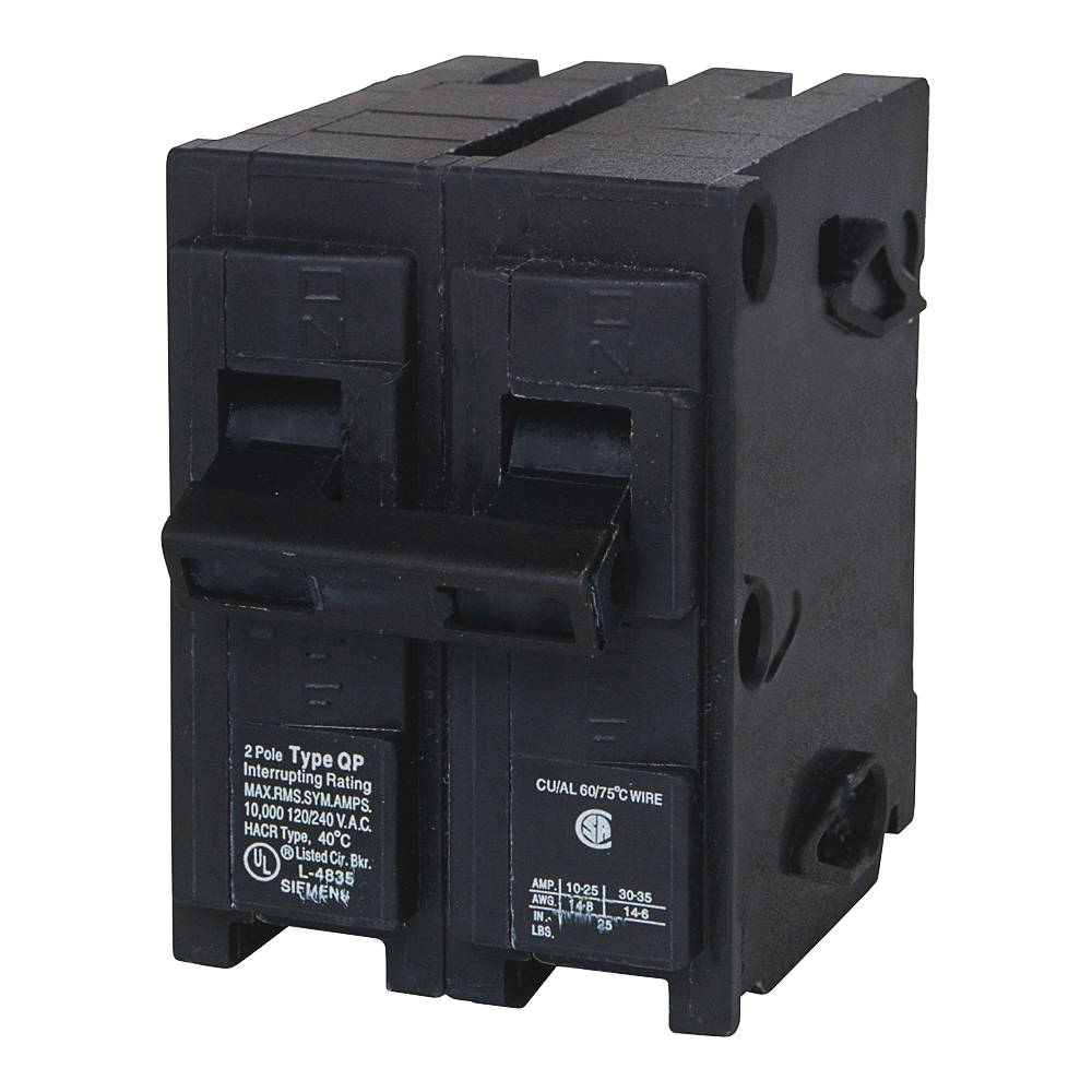 Q2100 Circuit Breaker, Mini, 100 A, 2-Pole, 120/240 V, Fixed Trip, Plug Mounting