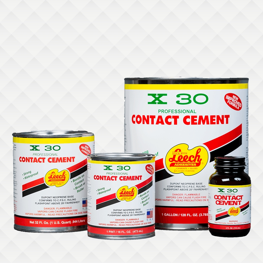X-30 X30-78-6 Contact Cement, Clear, 1 qt Can