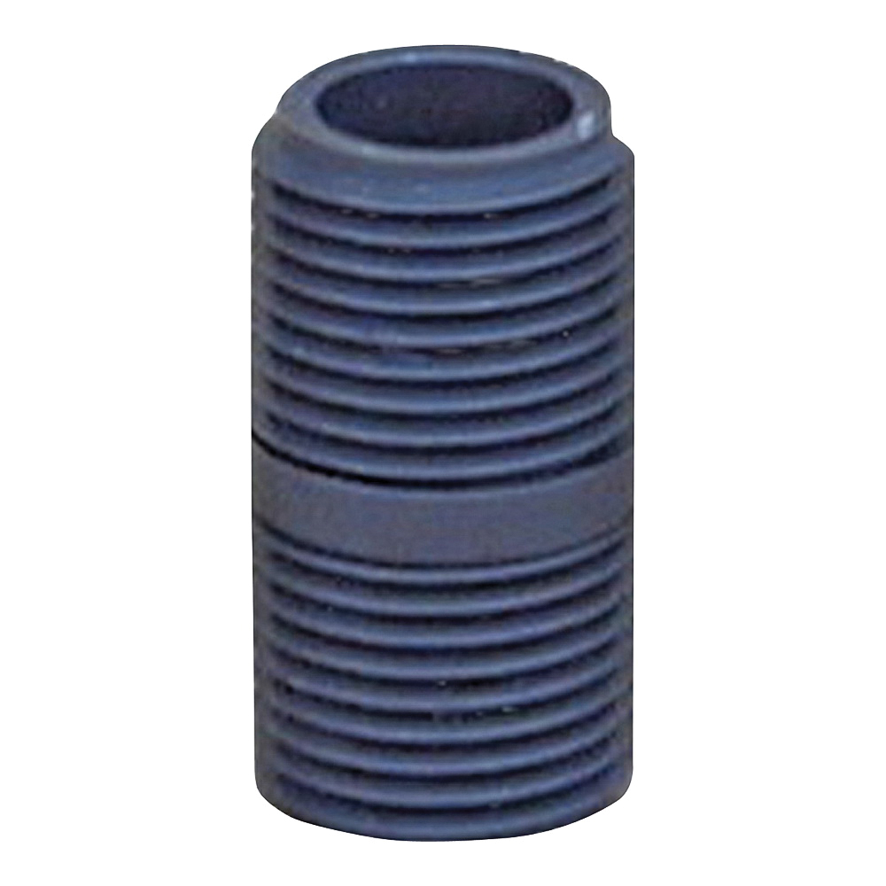 P-12-CL Pipe Nipple, 1/2 in, MIP, PVC, Gray, SCH 80 Schedule, 1-3/8 in L